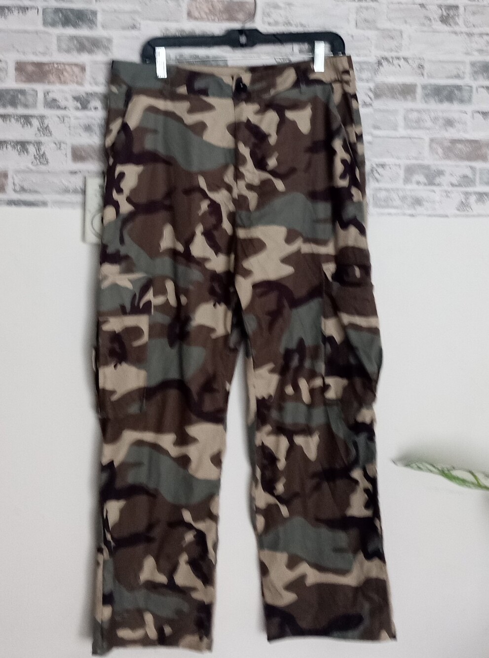 Camo Cargo Pants - Classic Green Brown Camouflage
